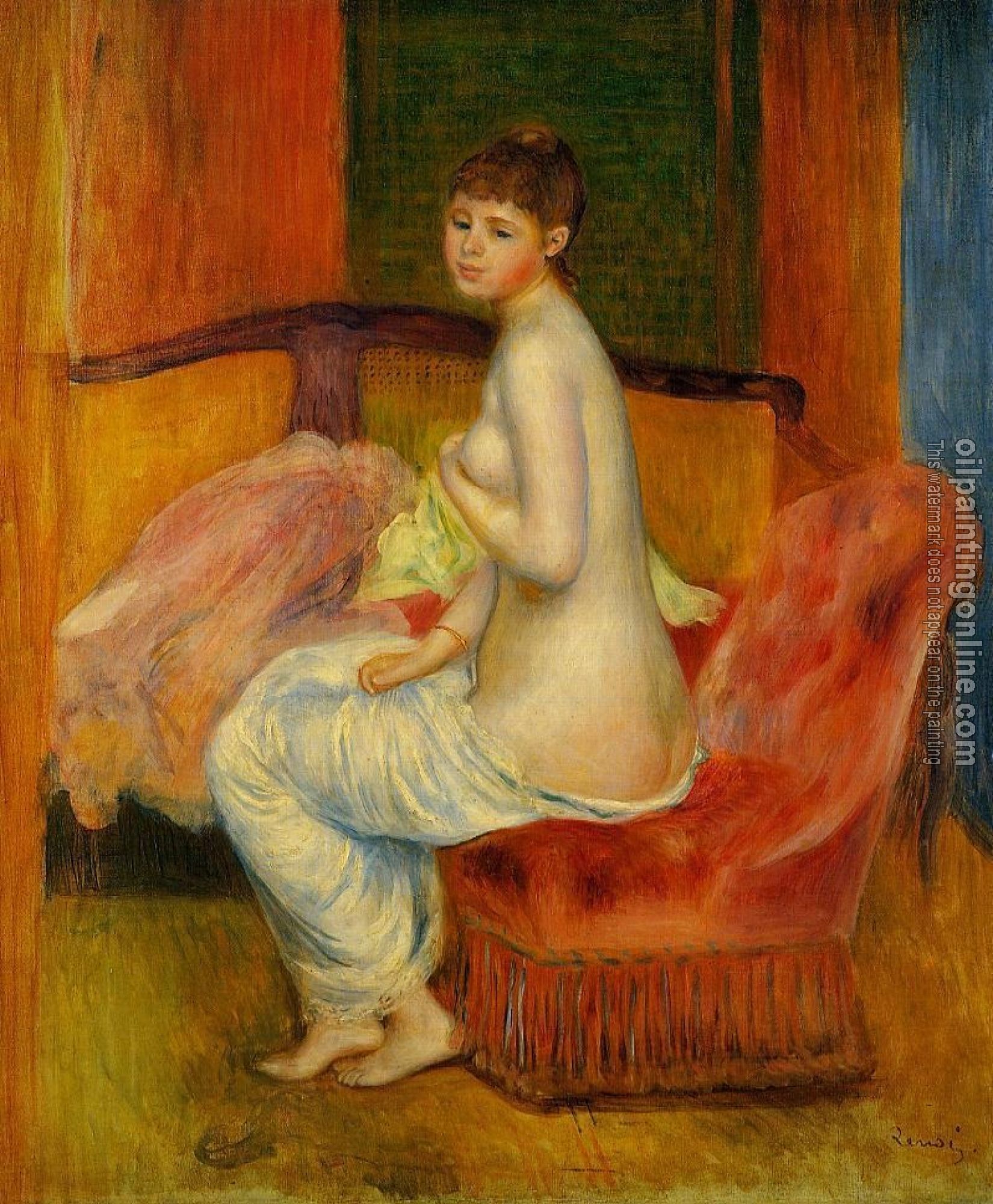 Renoir, Pierre Auguste - Seated Nude, At East